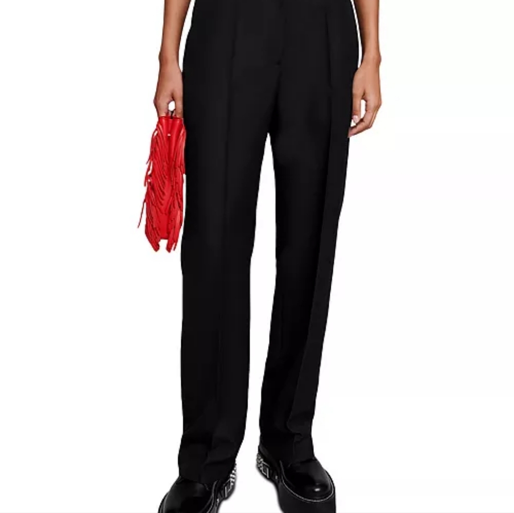 Maje Black Pinalu Pants  Classic